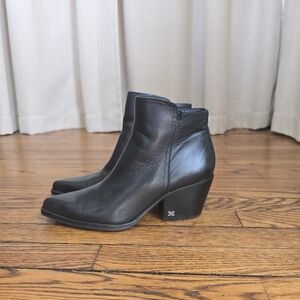 Sam Edelman Leather Ankle Booties with Block Heel